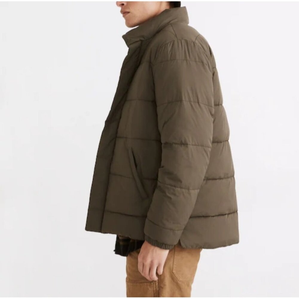 Madewell Men's XL Quilted Puffer Jacket Cargo Green - Picture 11 of 12